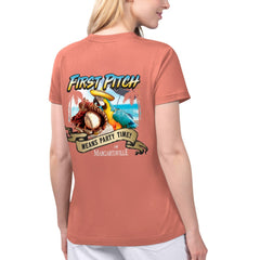 Los Angeles Angels Margaritaville Women's Game Time V-Neck T-Shirt - MLB T-shirts