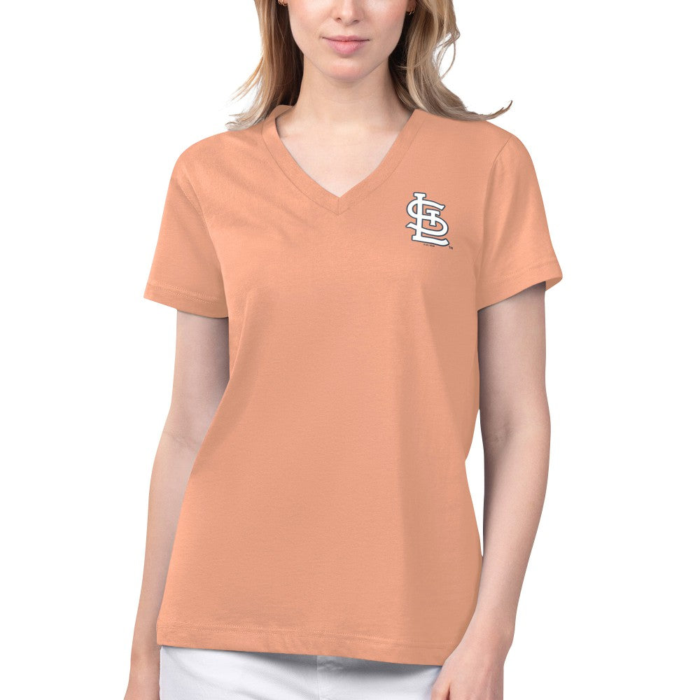 St. Louis Cardinals Margaritaville Women's Game Time V-Neck T-Shirt - MLB T-shirts