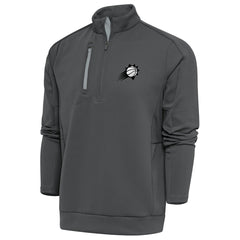 Pewter Phoenix Suns Antigua Metallic Logo Generation Quarter-Zip Top | NBA