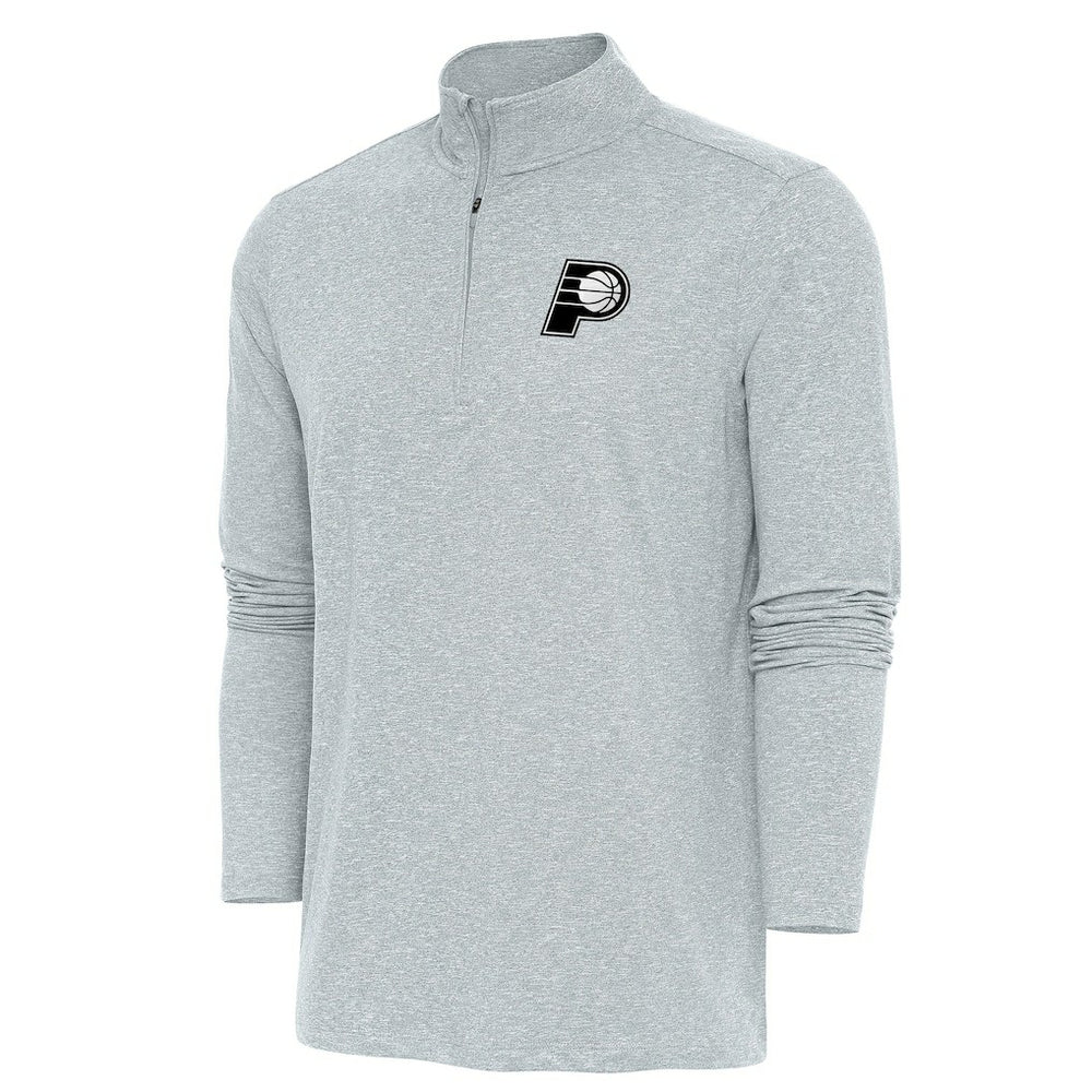 Heather Gray Indiana Pacers Antigua Hunk Quarter-Zip Top | NBA