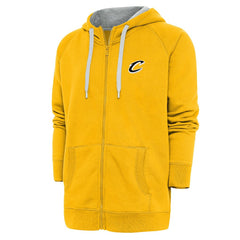 Gold Cleveland Cavaliers Antigua Metallic Logo Victory Raglan Full-Zip Hoodie sale | NBA