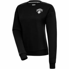 Black New York Knicks Antigua Women's Brushed Metallic Victory Pullover Sweatshirt - Black shop | NBA