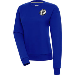 Blue Dallas Mavericks Antigua Women's Brushed Metallic Victory Pullover Sweatshirt - Blue online | NBA