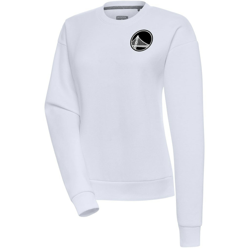 White Golden State Warriors Antigua Women's Brushed Metallic Victory Pullover Sweatshirt - White online | NBA