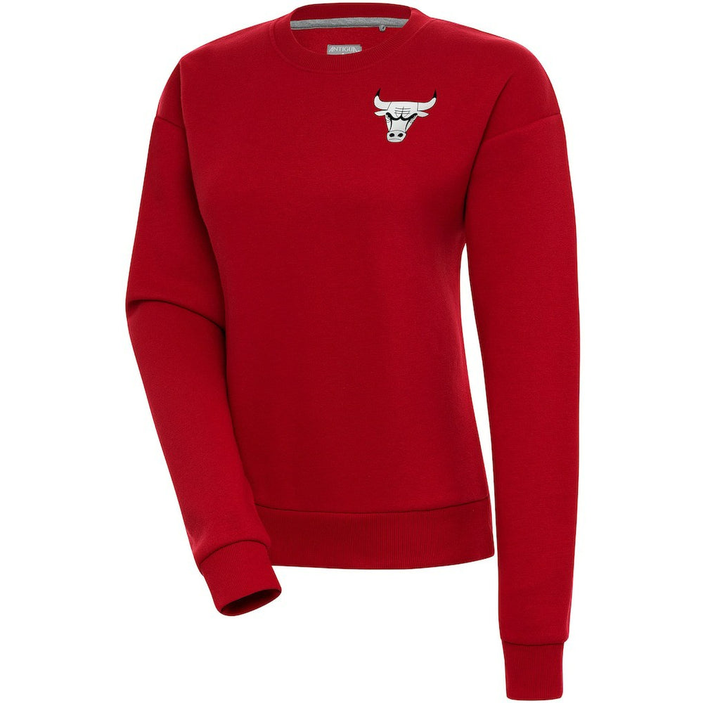 Red Chicago Bulls Antigua Women's Brushed Metallic Victory Pullover Sweatshirt - Red online | NBA