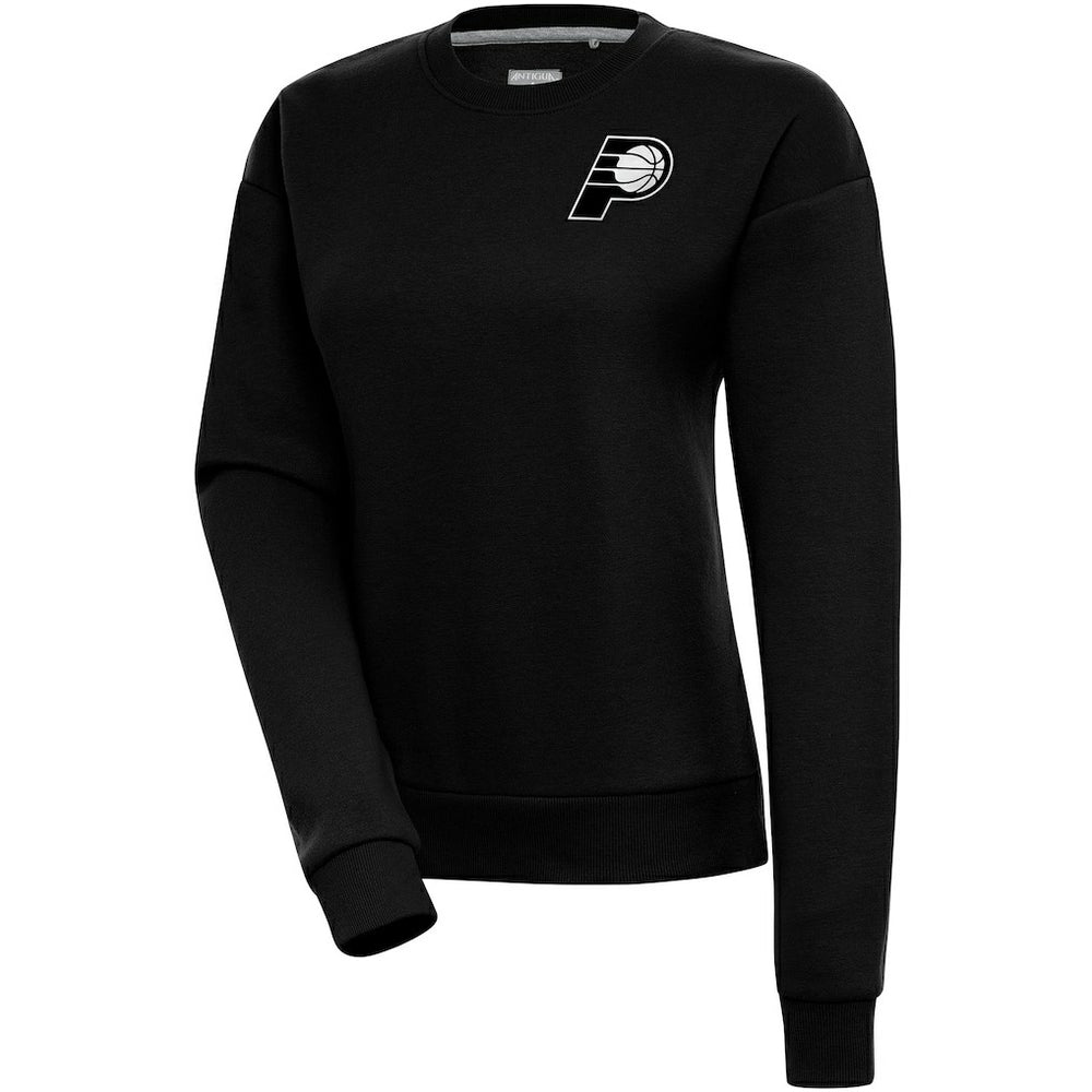 Black Indiana Pacers Antigua Women's Brushed Metallic Victory Pullover Sweatshirt - Black outlet | NBA