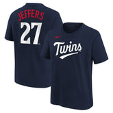 Ryan Jeffers Minnesota Twins Nike Youth Name & Number T-Shirt - MLB T-shirts