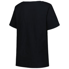 Black Memphis Grizzlies Profile Women's Plus Size Arch Over Logo V-Neck T-Shirt | NBA