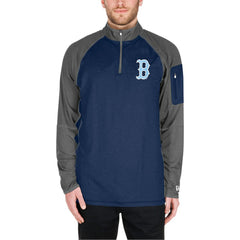Boston Red Sox New Era Father's Day Raglan Quarter-Zip Top - MLB Tops
