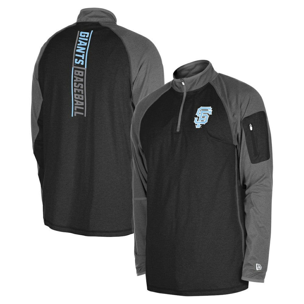 San Francisco Giants New Era Father's Day Raglan Quarter-Zip Top - MLB Tops