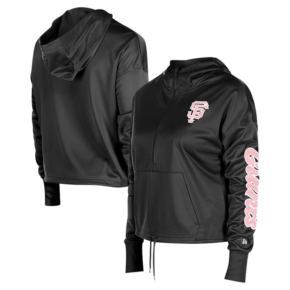 San Francisco Giants New Era Women's Half-Zip Hoodie - MLB Hoodies