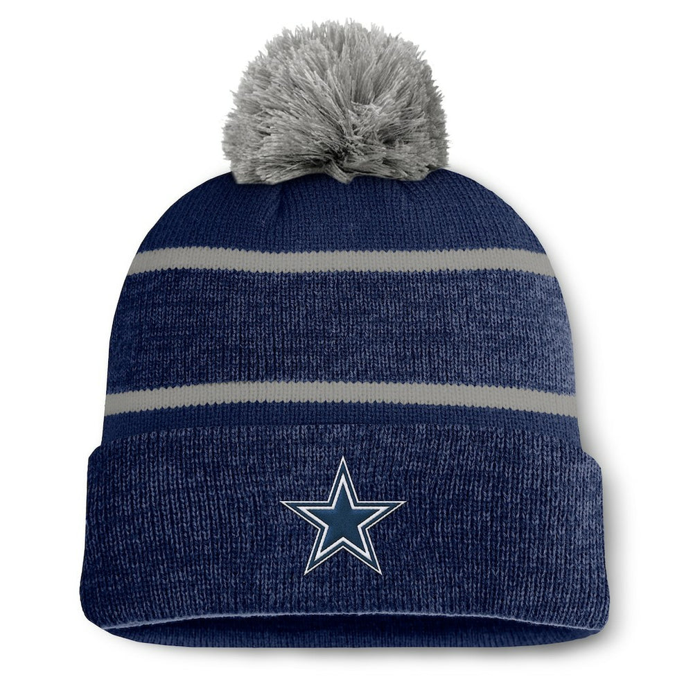 Dallas Cowboys Fundamentals Holding Cuffed Knit Hat with Pom | NFL Near me
