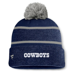 Dallas Cowboys Fundamentals Holding Cuffed Knit Hat with Pom | NFL Near me