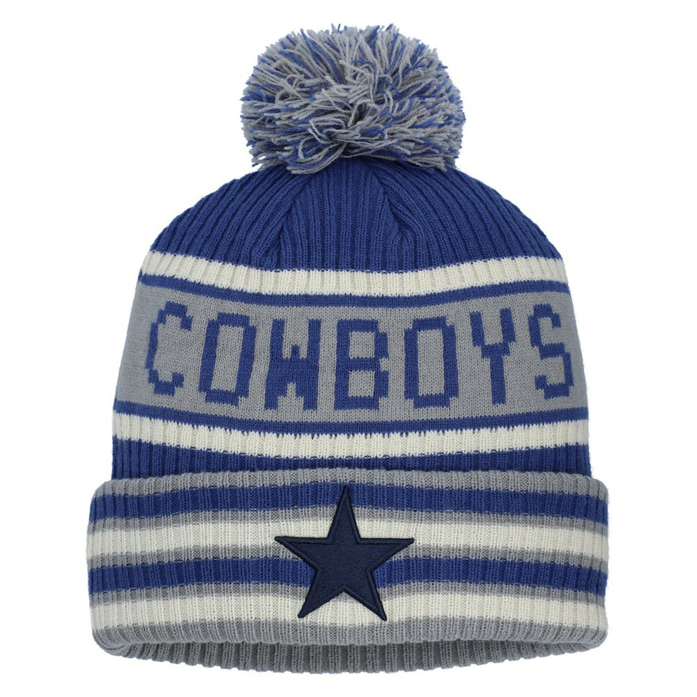 Dallas Cowboys Heritage Blindside Cuffed Knit Hat with Pom | NFL Online