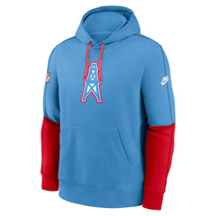 Tennessee Titans Oilers Throwback Alternate Logo Club Tri-Blend Pullover Hoodie | NFL US