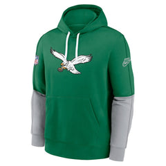 Philadelphia Eagles Throwback Logo Club Tri-Blend Pullover Hoodie | NFL New