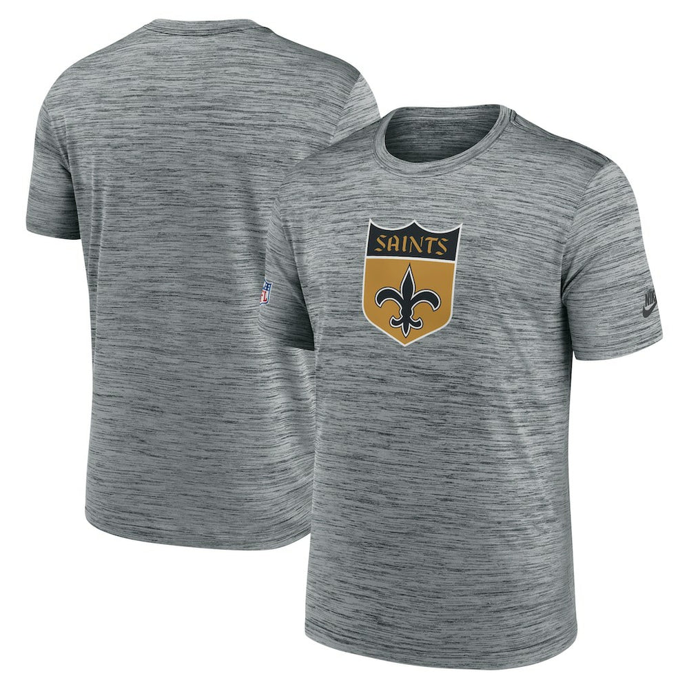 New Orleans Saints Sideline Velocity Throwback Logo Dri-FIT T-Shirt | NFL Hot