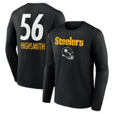 Pittsburgh Steelers Alex Highsmith Team Wordmark Player Name & Number Long Sleeve T-Shirt | NFL New