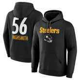 Pittsburgh Steelers Alex Highsmith Team Wordmark Player Name & Number Pullover Hoodie | NFL Outlet