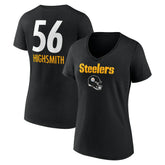 Pittsburgh Steelers Alex Highsmith Women's Team Wordmark Player Name & Number V-Neck T-Shirt | NFL Online