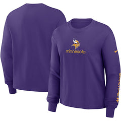 Minnesota Vikings Women's Boxy Long Sleeve T-Shirt | NFL US
