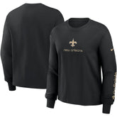 New Orleans Saints Women's Boxy Long Sleeve T-Shirt | NFL On sale