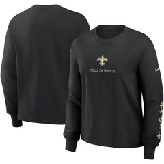 New Orleans Saints Women's Boxy Long Sleeve T-Shirt | NFL On sale