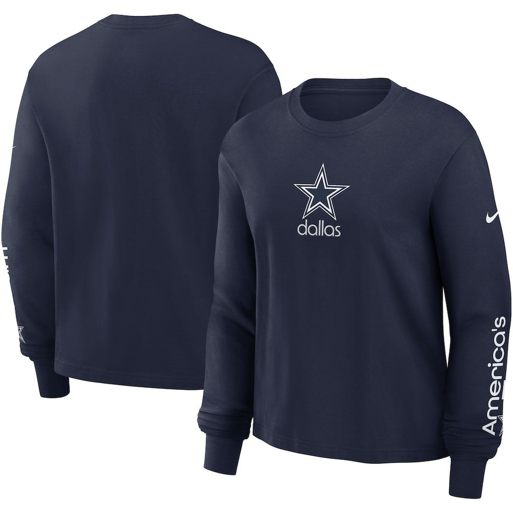 Dallas Cowboys Women's Boxy Long Sleeve T-Shirt | NFL On sale