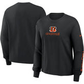 Cincinnati Bengals Women's Boxy Long Sleeve T-Shirt | NFL Outlet