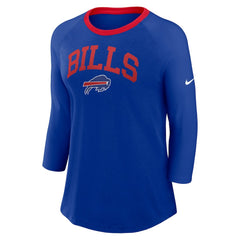 Buffalo Bills Women's 3/4 Sleeve Raglan Fashion Top | NFL Outlet