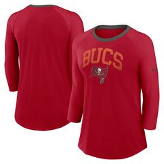 Tampa Bay Buccaneers Women's 3/4 Sleeve Raglan Fashion Top | NFL New