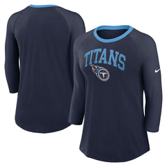 Tennessee Titans Women's 3/4 Sleeve Raglan Fashion Top | NFL Online