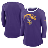 Minnesota Vikings Women's 3/4 Sleeve Raglan Fashion Top | NFL Near me