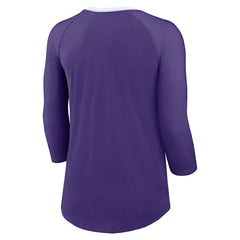 Minnesota Vikings Women's 3/4 Sleeve Raglan Fashion Top | NFL Near me