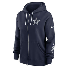 Dallas Cowboys Women's Plus Size Phoenix Full-Zip Hoodie | NFL Outlet