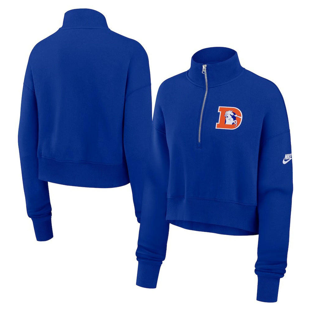 Denver Broncos Women's Rewind Phoenix Half-Zip Sweatshirt | NFL Online