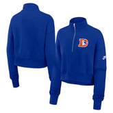 Denver Broncos Women's Rewind Phoenix Half-Zip Sweatshirt | NFL Online