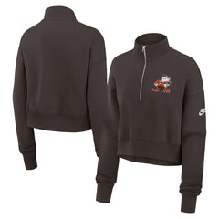 Cleveland Browns Women's Rewind Phoenix Half-Zip Sweatshirt | NFL Hot