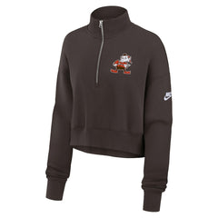 Cleveland Browns Women's Rewind Phoenix Half-Zip Sweatshirt | NFL Hot