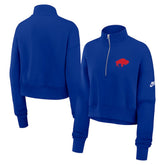Buffalo Bills Women's Rewind Phoenix Half-Zip Sweatshirt | NFL Outlet
