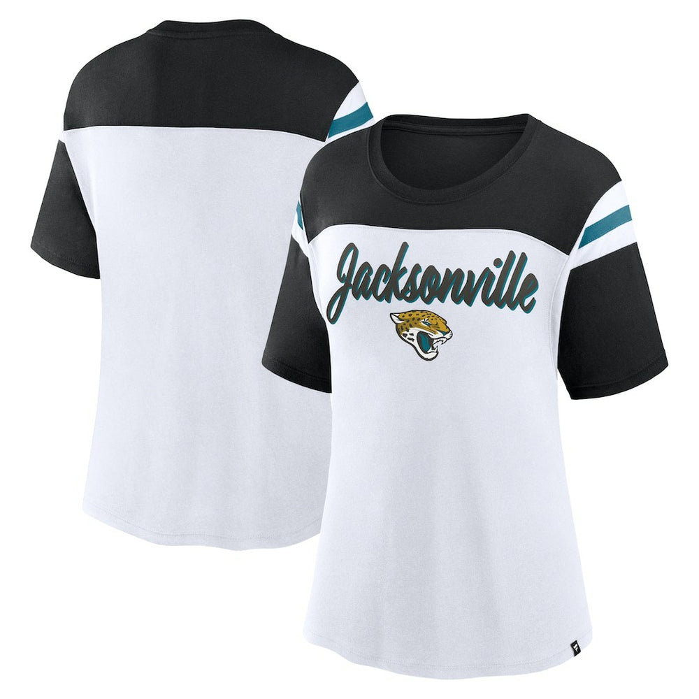 Jacksonville Jaguars Women's Cheer Chant Fashion Crop Top | NFL Outlet