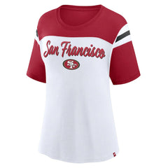 San Francisco 49ers Women's Cheer Chant Fashion Crop Top | NFL Outlet