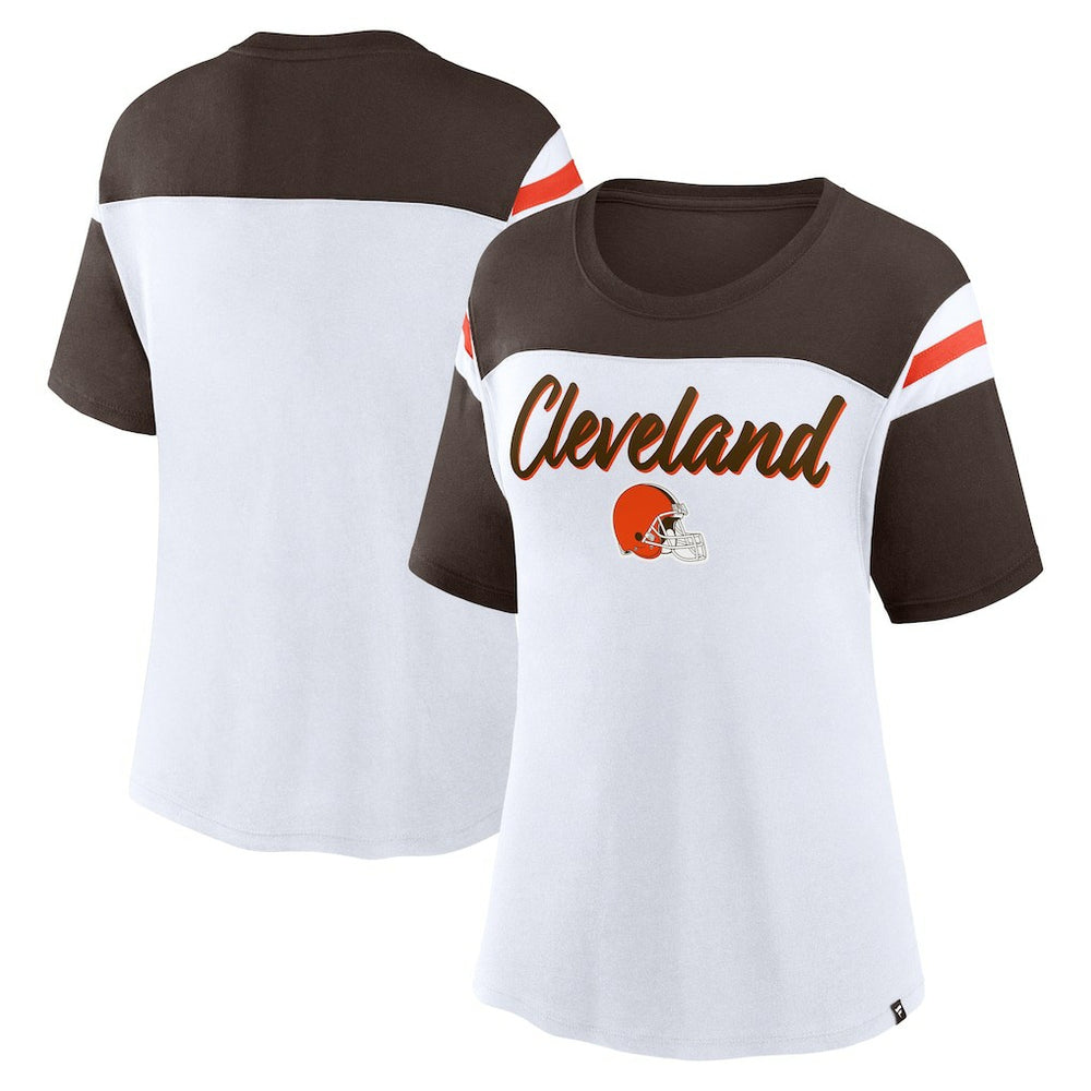 Cleveland Browns Women's Cheer Chant Fashion Crop Top | NFL Outlet