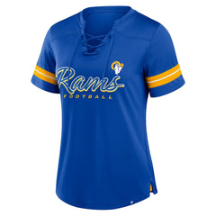 Los Angeles Rams Women's Play Script Lace-Up T-Shirt | NFL US