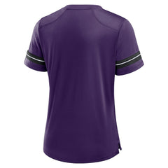 Baltimore Ravens Women's Play Script Lace-Up T-Shirt | NFL Outlet