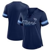 Tennessee Titans Women's Play Script Lace-Up T-Shirt | NFL Sale
