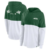 New York Jets Women's Backup Option Long Sleeve Hoodie T-Shirt | NFL Outlet