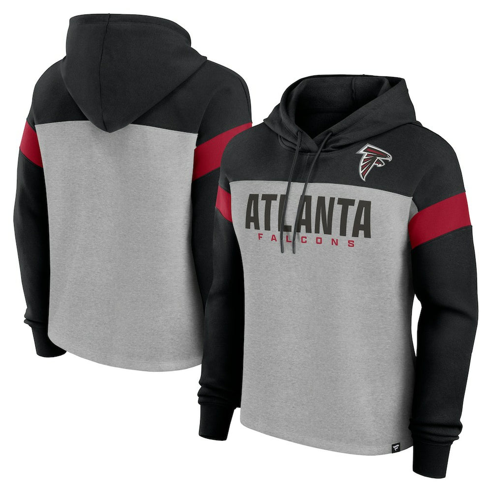 Atlanta Falcons Women's Bold Play Call Pullover Hoodie | NFL Outlet