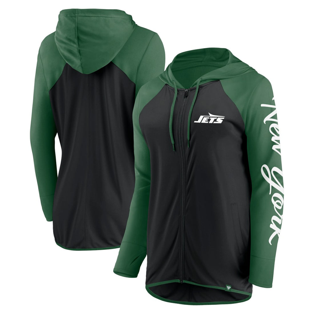 New York Jets Women's Script Full-Zip Hoodie | NFL On sale