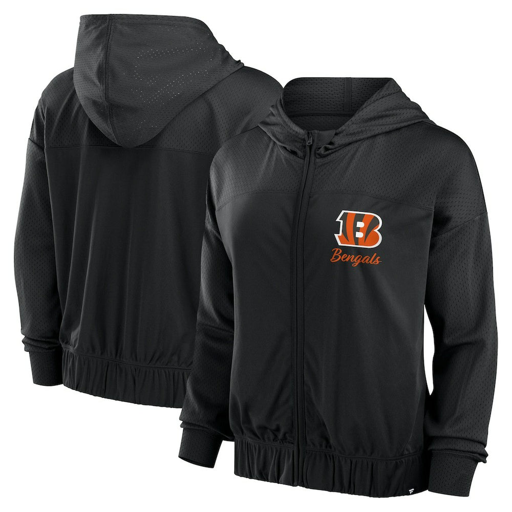 Cincinnati Bengals Women's Script Lock Full-Zip Hoodie | NFL New